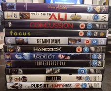 Will Smith Dvd Collection Bundle Ali Focus Men In Black Independence Day Hancock Etc