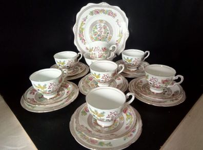 Royal Stafford Bone China "Indian Tree" Tea Set