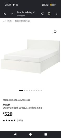 Ikea bed malm