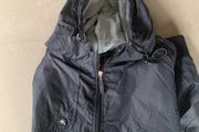 Black men's casual hooded jacket - L