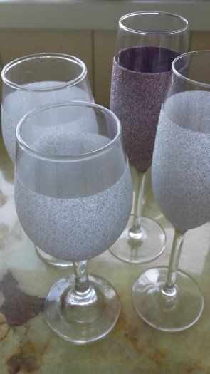 GLASSES - Lot of Four - Glitter - Celebration