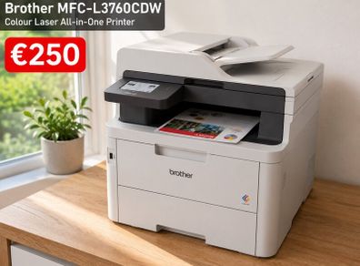 Brother MCF - L3760CDW Colour Laser Printer |m