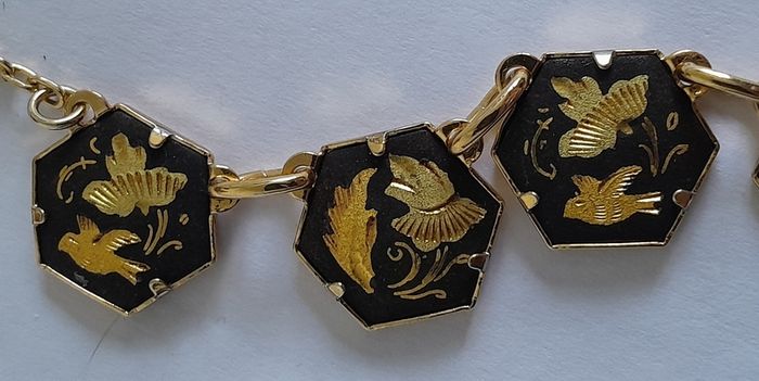 Vintage Damascene Necklace
