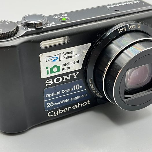 Sony Cybershot DSC-H55 Digital Camera 14MP 10x Zoom Black + SD