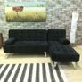 Nordic Comfort , Chaise Sofa Turns into Bed, colour Black Image 4