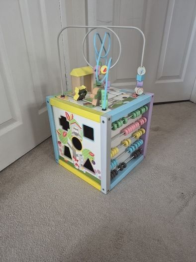 Kids wooden storage box