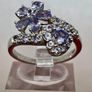 Silver ring with Tanzanites Image 7