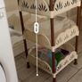 4-Tier Kitchen Trolley Cream & Brown Image 2