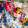 Vintage 80s 90s  floral Midi skirt size small Image 9