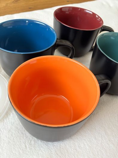 Brand New Mug Bowls With Lids