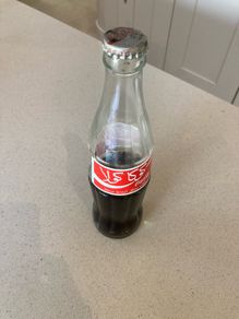 Coca Cola large Arabic bottle