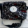 Large LIMITED EDITION Converse Chuck Taylor All Star American Glitch Multi Logo Black/White and Red, School/Reporter's/Laptop/Satchel/Messenger Bag Image 3