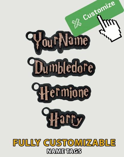 Customisable Harry Potter Keyrings