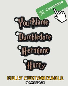 Customisable Harry Potter Keyrings