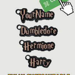 Customisable Harry Potter Keyrings