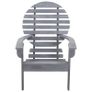 Adirondack Chair Solid Acacia Wood Grey Image 3
