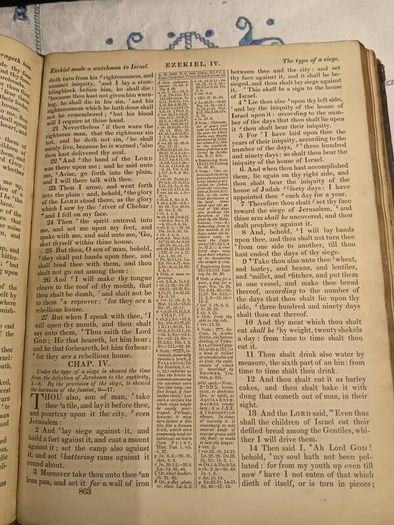1846 Rare Miniature Quarto Bible
