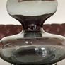 Large Rosenthal Studio Glass Vase Smoky Grey Bubble Hour Glass Shape Holmegaard Style Image 7