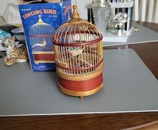 Vintage singing bird
