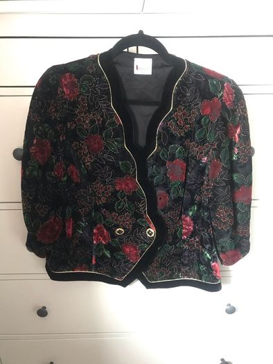 Hermann Lange vintage velvet blazer