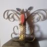 Vintage Brass Butterfly  Hourglass Image 2