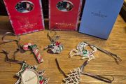 5 Newbridge Silver Colourful Crystal Christmas Decorations | Vintage &amp; New Designs | Mint