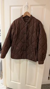 Quilted Maroon Jacket (S)