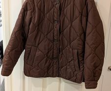 Quilted Maroon Jacket (S)
