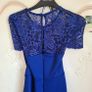 Blue wedding guest dress Image 5