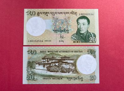 Bhutan  20. Ngultrum. 2006. Pick. 30a. ( Uncirculated )
