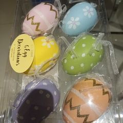 Easter hanging eggs 6 pack