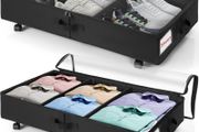 Brand New Underbed Storage with Wheels, 50L Underbed Storage Box with PVC Lid,