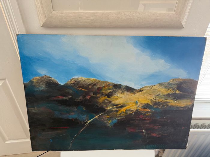 Derek Menary (b.1943) Autumn Light in the Grampian Region, (2002). Original Mixed Media Painting