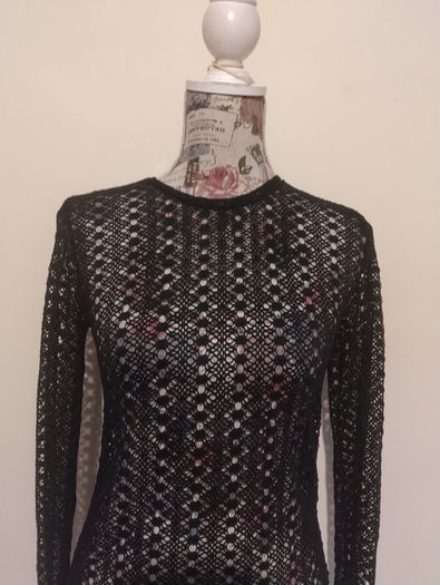 Black Lace Top, New With Tags