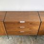 Vintage Mid Century Walnut & Glass Sideboard Image 3