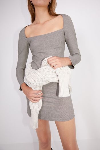 ZARA Womens Small Plaid Dress Brown Ref 7385/365