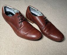Brown dress shoes "ask the missus"