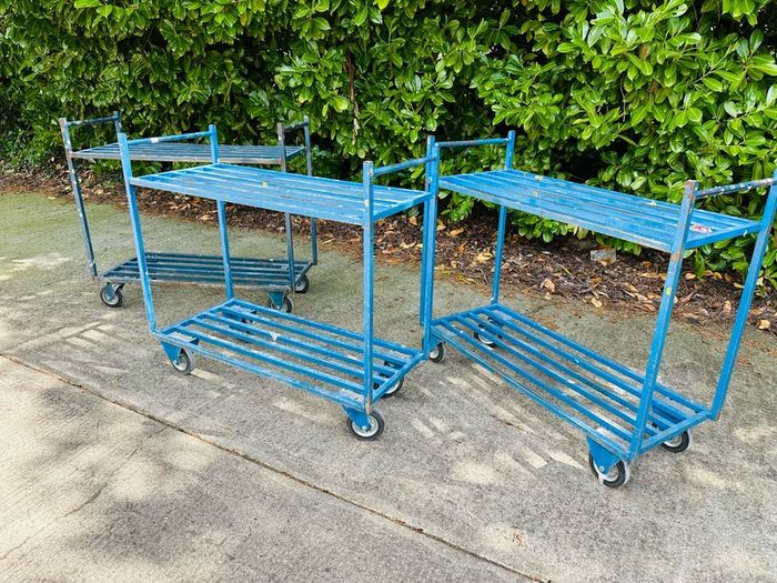 Warehouse And Workshop Steel Trolleys Heavy Duty