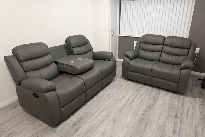 Roma 3+2 Leather Recliner Sofa Set