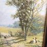 2 Large Wooden Framed Varnished Countryside prints Image 6