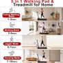 5 in 1 Vibration Walking Pad with 7% Incline 1to10 km/h Folding Under Desk Treadmill Compact Running Machine for Walking & Jogging, Remote Control Image 2