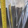 Vintage Clear Glass Tulip Petal Vase Sculptural Flower Vase 25cm Image 7