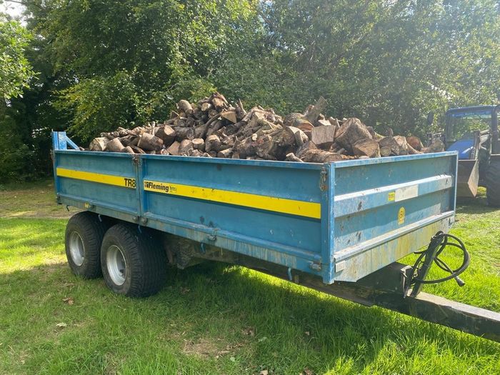 Trailer loads of hardwood firewood