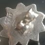 Vintage sterling silver garnet stud earrings Image 4