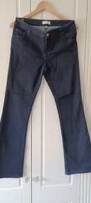 River Island flared Jeans dark navy sz12 as new