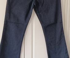 River Island flared Jeans dark navy sz12 as new