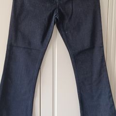 River Island flared Jeans dark navy sz12 as new