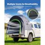 Pickup Truck Tent, Fit 5.5-6.0 ft Truck Tents for Camping, Waterproof PU2000mm 2-3 Person Sleeping Truck Bed Tent with Double Layer Design Windows Image 4