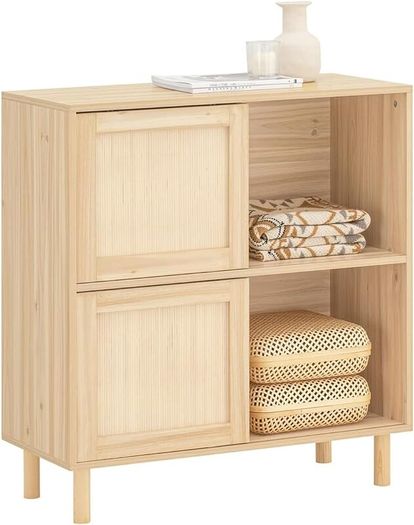 Sideboard With Sliding Doors bamboo