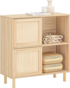 Sideboard With Sliding Doors bamboo